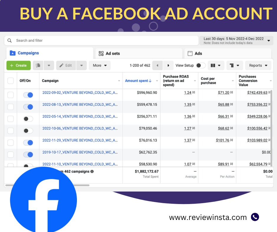 buy a facebook ad account