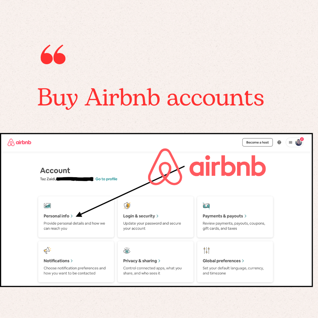 Buy Airbnb accounts